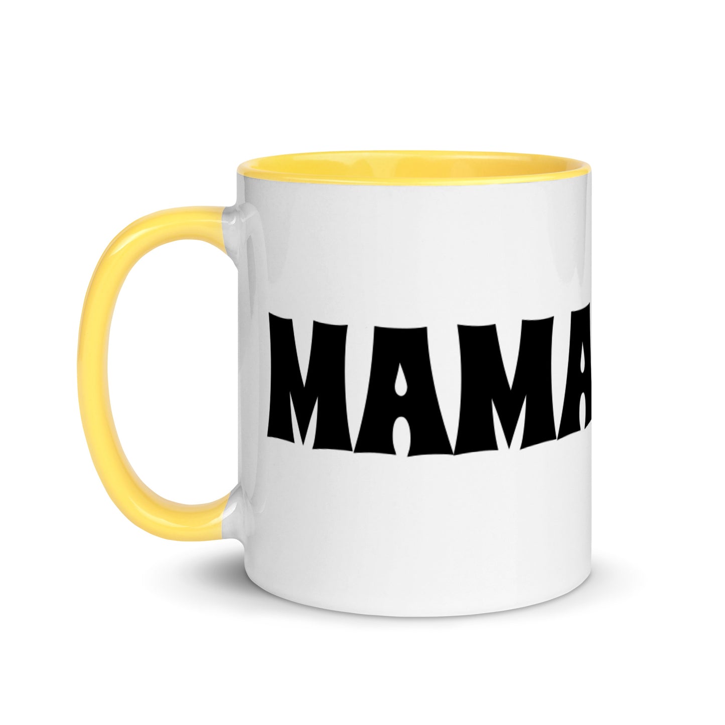 Mama Juice Ceramic Mug with Color Accent