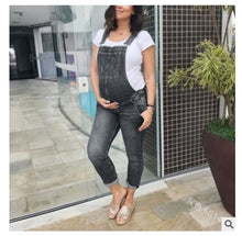 Load image into Gallery viewer, Premium Denim Maternity Overalls Jumpsuit
