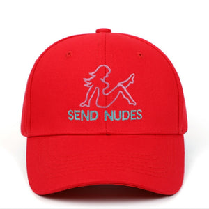 SEND NUDES Baseball Cap Embroidery Snapback Dad Hat