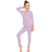 Load image into Gallery viewer, Spring Autumn  Kids Pajamas Snug Fit Rib Sleepwear
