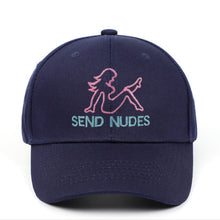 Load image into Gallery viewer, SEND NUDES Baseball Cap Embroidery Snapback Dad Hat
