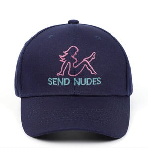 SEND NUDES Baseball Cap Embroidery Snapback Dad Hat