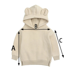 Match Mom Kids Bear Hooded Sweatshirt