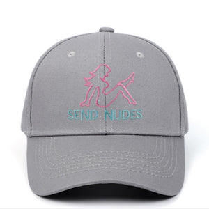 SEND NUDES Baseball Cap Embroidery Snapback Dad Hat