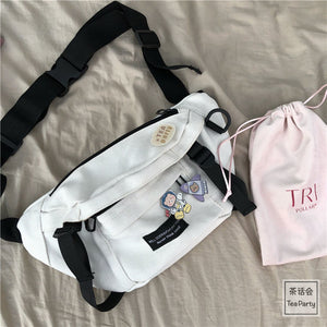 Waist Packs Large Capacity  Cross-body Canvas Bag