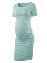 Load image into Gallery viewer, Maternity Dresses Women Side Ruched Pregnancy Dress Bodycon
