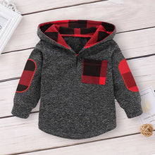 Load image into Gallery viewer, Baby Boys Clothes Casual Hoodie Plaid
