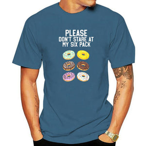 Please Don't Stare Donuts Abs Six Pack Shirt Graphic  T-shirts