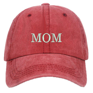 DAD MOM Letters Embroidery Baseball Cap Dad Hats