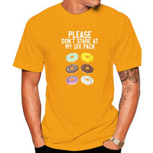 Load image into Gallery viewer, Please Don&#39;t Stare Donuts Abs Six Pack Shirt Graphic  T-shirts
