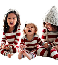 Load image into Gallery viewer, Family Christmas Pajamas Set Striped Print
