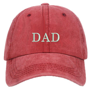 DAD MOM Letters Embroidery Baseball Cap Dad Hats