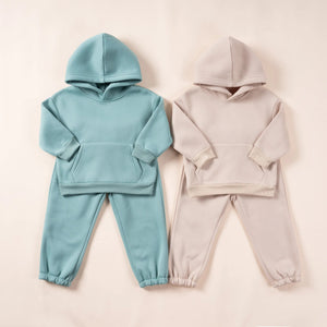 2023 Winter Children Hooded Tracksuits Suits 0-6Y