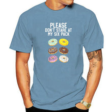 Load image into Gallery viewer, Please Don&#39;t Stare Donuts Abs Six Pack Shirt Graphic  T-shirts
