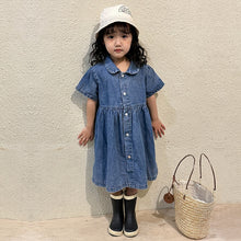 Load image into Gallery viewer, Denim set Boys or Girls Dress short sleeve(Sold Separately)
