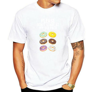 Please Don't Stare Donuts Abs Six Pack Shirt Graphic  T-shirts