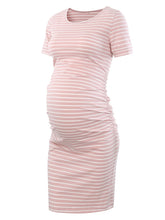 Load image into Gallery viewer, Maternity Dresses Women Side Ruched Pregnancy Dress Bodycon
