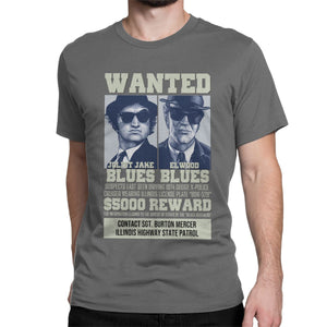 Vintage Blues Brothers Wanted T-Shirt Men