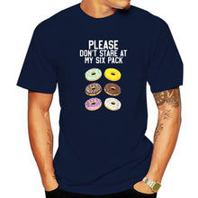 Load image into Gallery viewer, Please Don&#39;t Stare Donuts Abs Six Pack Shirt Graphic  T-shirts
