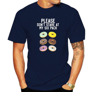 Please Don't Stare Donuts Abs Six Pack Shirt Graphic  T-shirts