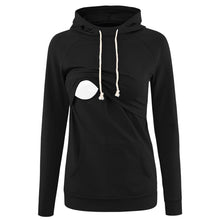 Load image into Gallery viewer, Maternity Nursing Hoodie Long Sleeves Womens Breastfeeding Clothes Casual with pockets
