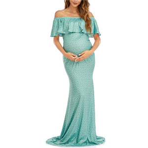 Maternity Off Shoulder Long Dresses