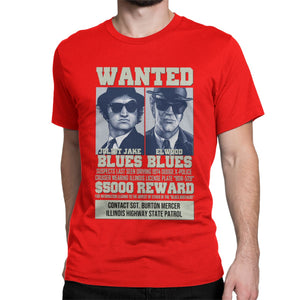 Vintage Blues Brothers Wanted T-Shirt Men