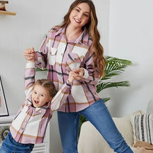 Load image into Gallery viewer, 2023 Autumn Mom Daughter Matching Outfits Fleece Shirt Coat
