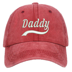 DAD MOM Letters Embroidery Baseball Cap Dad Hats