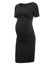 Load image into Gallery viewer, Maternity Dresses Women Side Ruched Pregnancy Dress Bodycon
