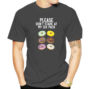 Please Don't Stare Donuts Abs Six Pack Shirt Graphic  T-shirts