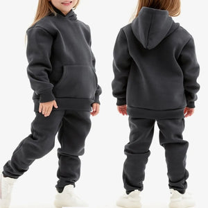 2023 Winter Children Hooded Tracksuits Suits 0-6Y