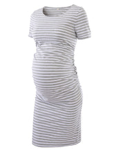 Load image into Gallery viewer, Maternity Dresses Women Side Ruched Pregnancy Dress Bodycon
