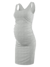 Load image into Gallery viewer, Maternity Dresses Women Side Ruched Pregnancy Dress Bodycon
