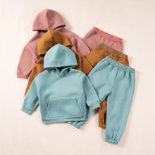 Load image into Gallery viewer, 2023 Winter Children Hooded Tracksuits Suits 0-6Y
