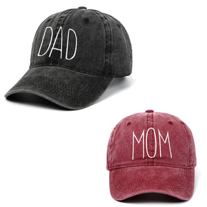 DAD MOM Letters Embroidery Baseball Cap Dad Hats