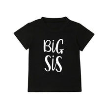 Load image into Gallery viewer, Big Sister Little Brother Kids Tshirt Summer Short Sleeve Letter Tops Girls Boys Graphic Tee Twins Matching Outfit T-shirt
