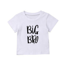 Load image into Gallery viewer, Big Sister Little Brother Kids Tshirt Summer Short Sleeve Letter Tops Girls Boys Graphic Tee Twins Matching Outfit T-shirt
