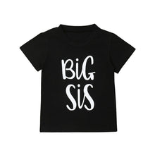 Load image into Gallery viewer, Big Sister Little Brother Kids Tshirt Summer Short Sleeve Letter Tops Girls Boys Graphic Tee Twins Matching Outfit T-shirt
