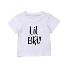 Load image into Gallery viewer, Big Sister Little Brother Kids Tshirt Summer Short Sleeve Letter Tops Girls Boys Graphic Tee Twins Matching Outfit T-shirt
