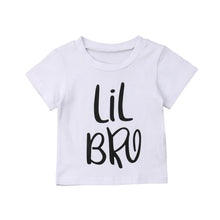 Load image into Gallery viewer, Big Sister Little Brother Kids Tshirt Summer Short Sleeve Letter Tops Girls Boys Graphic Tee Twins Matching Outfit T-shirt
