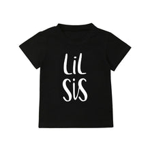 Load image into Gallery viewer, Big Sister Little Brother Kids Tshirt Summer Short Sleeve Letter Tops Girls Boys Graphic Tee Twins Matching Outfit T-shirt
